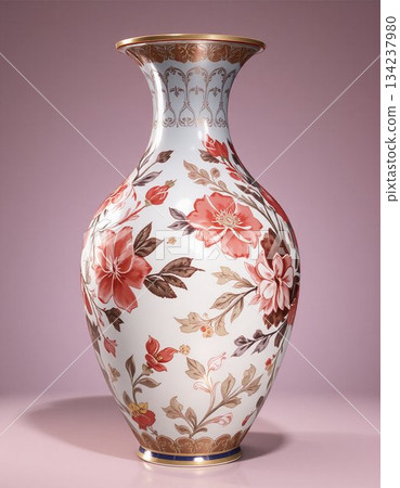 vase on the white background 134237980