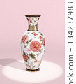 vase on the white background 134237983