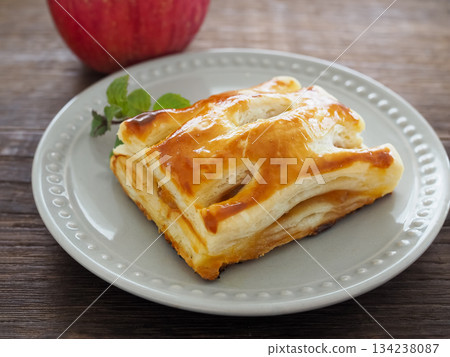 Apple pie on a plate Apple pie on a plate 134238087