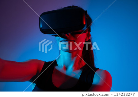 Engineer Testing Immersive VR Interface to Explore Innovative Future Digital Environments Engineer Testing Immersive VR Interface to Explore Innovative Future Digital Environments 134238277