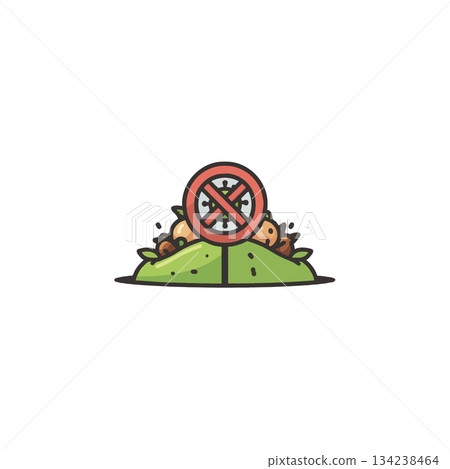 Depicting the prohibition and elimination of garbage and waste contributing to a cleaner and safer Depicting the prohibition and elimination of garbage and waste contributing to a cleaner and safer 134238464