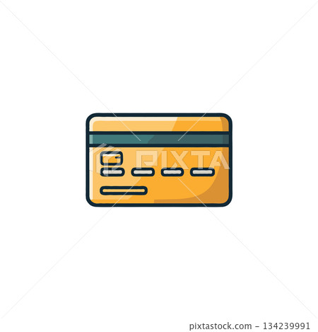 Stylized depiction of plastic money card promoting ease and accessibility in digital financial Stylized depiction of plastic money card promoting ease and accessibility in digital financial 134239991