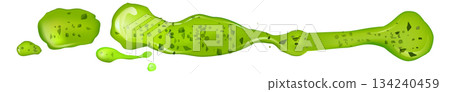 A green blob with a green stem 134240459