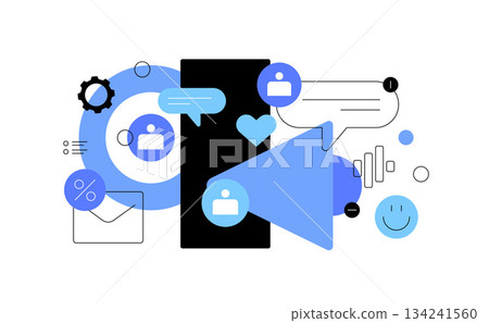 Online marketing, SMM, target audience and promo activity Online marketing, SMM, target audience and promo activity 134241560