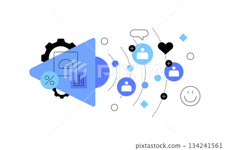 Online promotion and target audience. Social media marketing 134241561