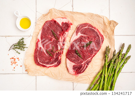 Raw beef steak Raw beef steak 134241717