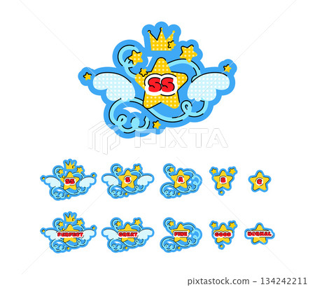 Game ranking. set of vector icons Game ranking. set of vector icons 134242211