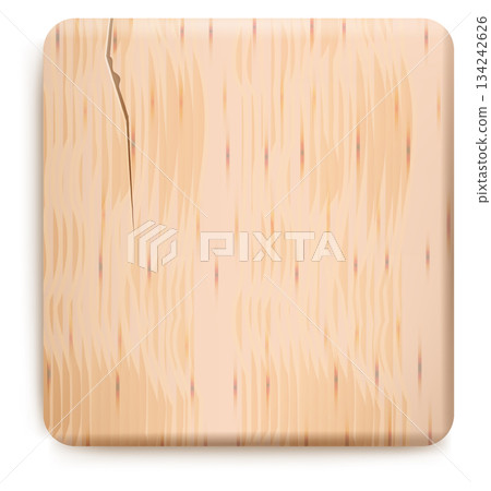 Cracked wooden board. Plywood texture realistic mockup 134242626