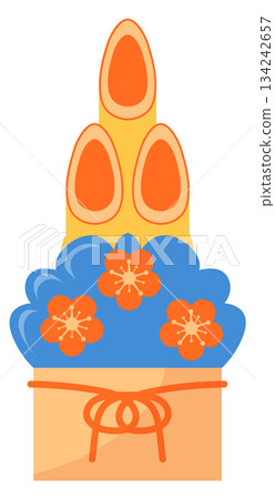 Japanese lucky charm. Decorative asian cartoon toy Japanese lucky charm. Decorative asian cartoon toy 134242657