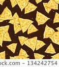 Vector Nachos Seamless Pattern 134242754