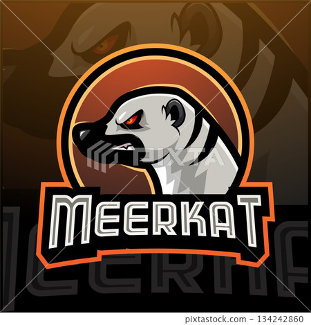 Meerkat esport mascot logo design Meerkat esport mascot logo design 134242860