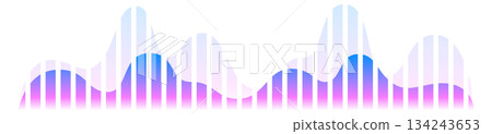 Audio signal frequency. Song track music beat 134243653