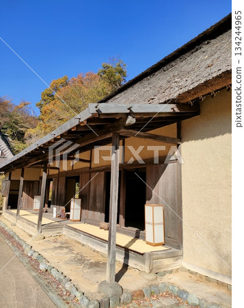 An old folk house museum in the city, Gassho-style 134244965