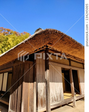 城市裡一座古老的民宅博物館，合掌造風格 134245005