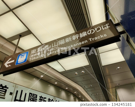 Tokyo Station platform and concourse 134245181