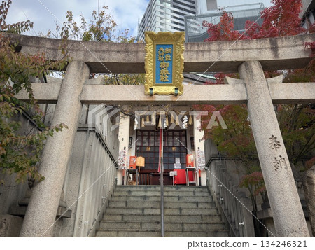 Scenery of Tsunashikitenjinja Shrine in Umeda, Osaka Scenery of Tsunashikitenjinja Shrine in Umeda, Osaka 134246321