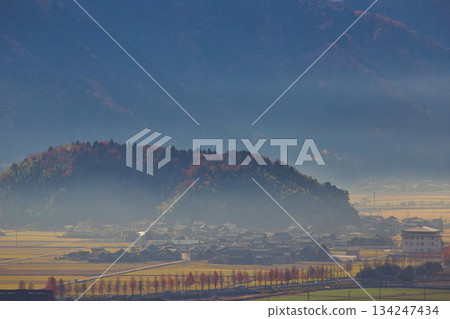 從八幡山和禦代文化公園看到的秋景 從八幡山和禦代文化公園看到的秋景 134247434