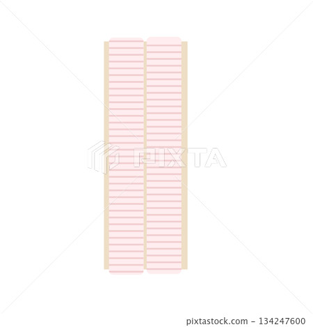 縫紉用橡皮筋的圖示材料 縫紉用橡皮筋的圖示材料 134247600