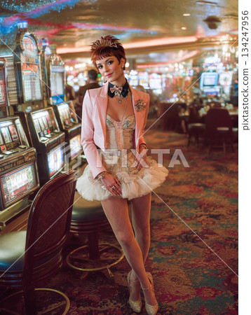 賭場迷你裙女裝 134247956