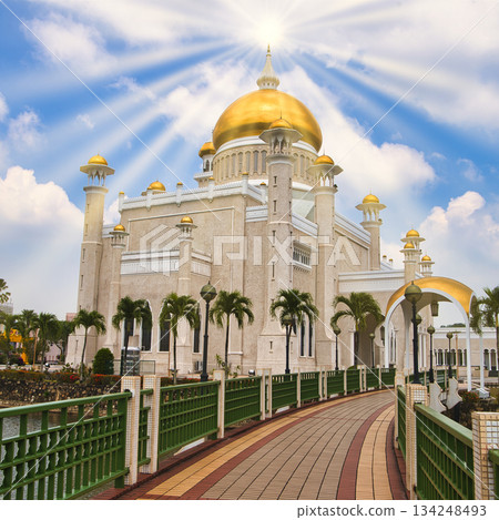 汶萊老清真寺景色 134248493