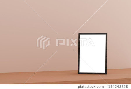 3D材質_相框_米色背景 3D材質_相框_米色背景 134248838