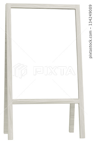 3D Material_Frame_A_White Signboard 3D Material_Frame_A_White Signboard 134249089