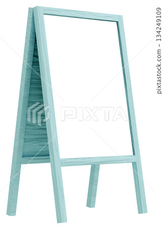 3D Material_Frame_A_Signboard_Light Blue 3D Material_Frame_A_Signboard_Light Blue 134249109
