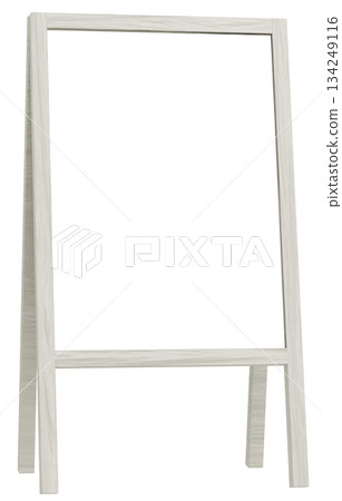 3D材質_框架_A_白色招牌 134249116