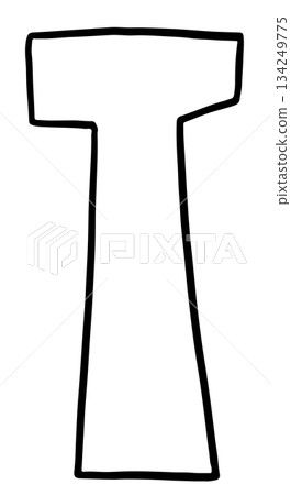 Hand drawn T alphabet letter outline for colouring book, tattoo, font, typography, text, message, campaign badge, initials, name design, print, calligraphy, sticker, poster, cute patch, brooch, art Hand drawn T alphabet letter outline for colouring book, tattoo, font, typography, text, message, campaign badge, initials, name design, print, calligraphy, sticker, poster, cute patch, brooch, art 134249775