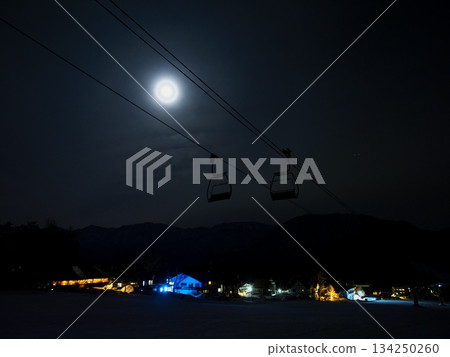 栂池高原滑雪度假村 - 月光雪道唐松坡上的飯店區 134250260