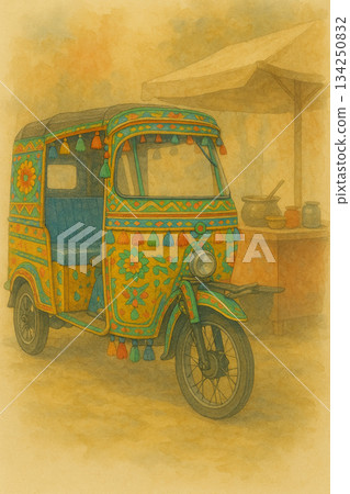 《南亞汽車畫 - 外國城市風景與交通工具水彩畫集》 134250832