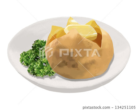 馬鈴薯黃油（配盤子和歐芹） 134251105