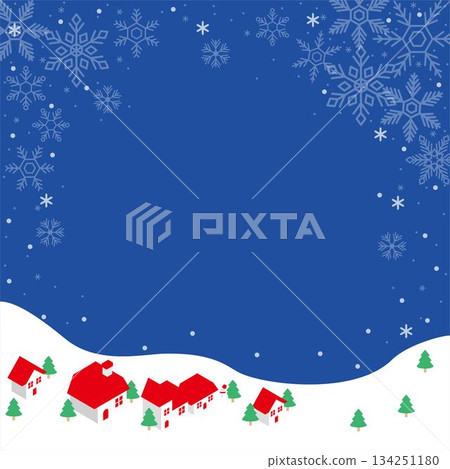 冬季風景邊框,包含天空和雪花。適用於橫幅、等距視角、城市景觀、裝飾邊框、背景、設計、插畫素材。 冬季風景邊框,包含天空和雪花。適用於橫幅、等距視角、城市景觀、裝飾邊框、背景、設計、插畫素材。 134251180