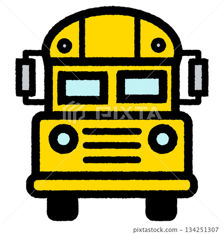 School bus simple icon 1-1-color School bus simple icon 1-1-color 134251307