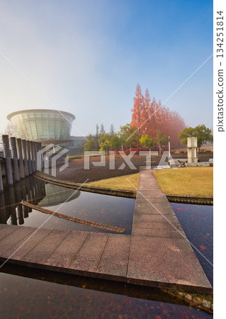 Municipal Museum on a late autumn morning 134251814