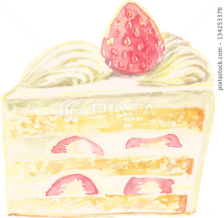 Shortcake watercolor illustration 134253376