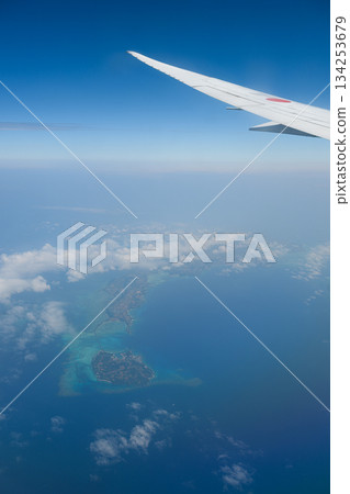 飛機上的景色：池間島 134253679