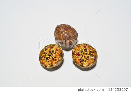 Bald cypress fruit (white background) (winter, December) Bald cypress fruit (white background) (winter, December) 134253907