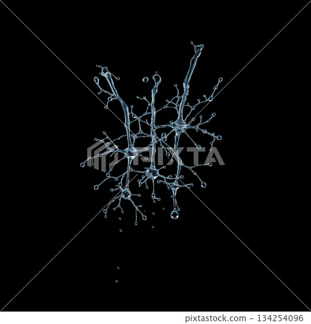 水分子像神經元一樣相互連結。 134254096