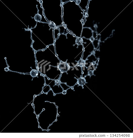 水分子像神經元一樣相互連結。 134254098