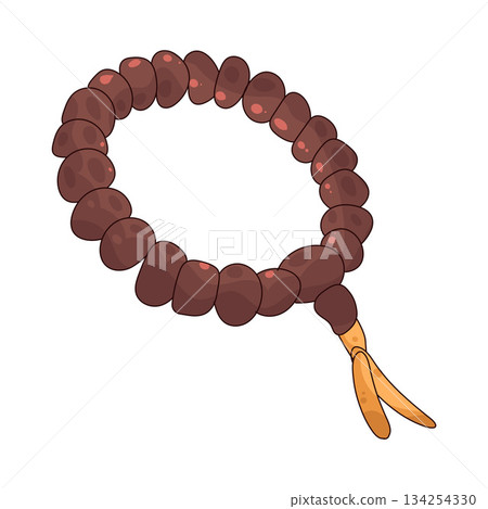 illustration of Mala Beads 134254330