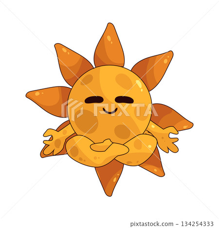 illustration of Yoga Sun illustration of Yoga Sun 134254333
