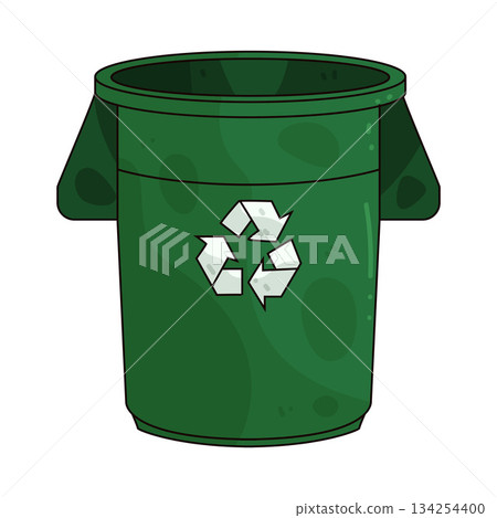 illustration of Recycling Bin 134254400