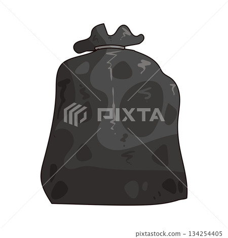 illustration of Trash Bag 134254405