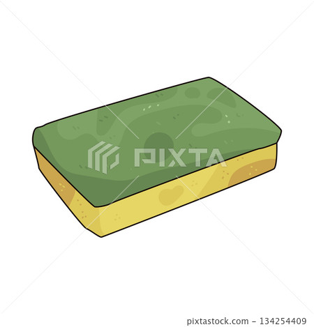 illustration of Cleaning Sponge illustration of Cleaning Sponge 134254409