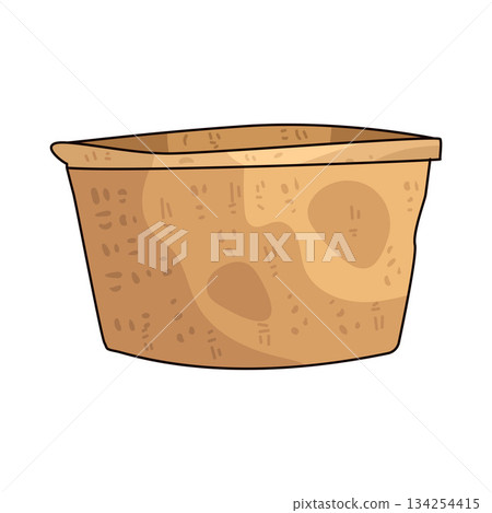 illustration of Laundry Basket 134254415