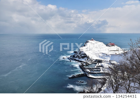 海角的冬季景色 134254431