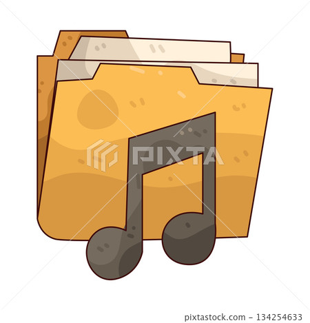 illustration of Music Folder illustration of Music Folder 134254633