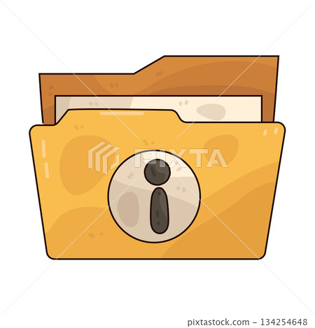 illustration of Folder Info illustration of Folder Info 134254648