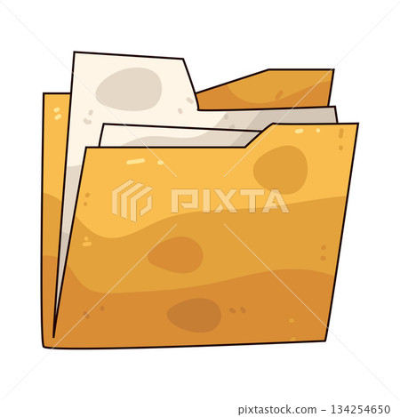 illustration of folder illustration of folder 134254650